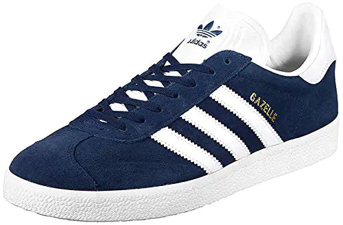 adidas Gazelle, Baskets Homme, Collegiate Navy/White/Gold Metallic, Fraction_41_and_1_Third EU adidas Gazelle, Baskets Homme, Collegiate Navy/White/Gold Metallic, Fraction_41_and_1_Third EU