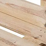 Canapé en palettes poncées et brossées – intérieur/extérieur – pour patio – 120 x 60 cm, finition écru 21