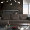 Skraut Home | Canapé-Lit avec Chaise Longue | 88 x 267 x 137 cm | 3 Places | Réglable À Droite Ou À Gauche | Cornerback | Dossiers Inclinables | Modèle Vérone