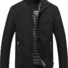 KUDORO Blouson Homme Léger pour Printemps Été Zippée Veste d’Extérieur Casual Bomber de Couleur Uni Veste Coupe-Vent à Col Montant Jacket Homme de l’Aviateur Thin Classique Décontracté(Noir,XL) 13 KUDORO Blouson Homme Léger pour Printemps Été Zippée Veste d'Extérieur Casual Bomber de Couleur Uni Veste Coupe-Vent à Col Montant Jacket Homme de l'Aviateur Thin Classique Décontracté(Noir,XL)