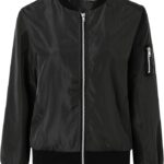 Veste Femme Blouson Moto Bomber Chic Et Elegant DéContracté Sport Manteau Mince Biker Zipper Court Imprimé Fleur Veste Chic Veste Court Automne Hiver Outwear Manteau Jacket Avec Poches 30