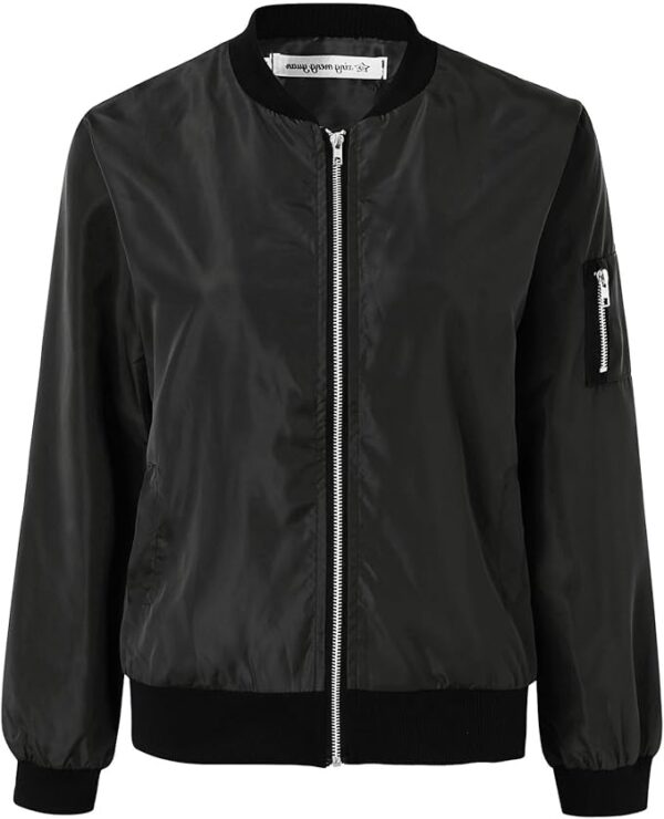 Veste Femme Blouson Moto Bomber Chic Et Elegant DéContracté Sport Manteau Mince Biker Zipper Court Imprimé Fleur Veste Chic Veste Court Automne Hiver Outwear Manteau Jacket Avec Poches