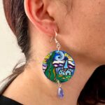 Boucles d&rsquo;oreilles peintes à la main – LA NUIT ÉTOILÉE DE VINCENT VAN GOGH – Boucles d&rsquo;oreilles pour femmes, Bijoux en bois peint, Crochet en argent, Made in Italy, Bijoux, Artisanat 29