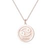Astrologie esthétique Colliers gravés Constellation Personnalisée Bijoux Preppy Faits à la main Cadeaux Scorpion Femme Adolescente Sagittaire Idées Cadeaux Cercle Personnalisé Pièce Argent Mignon