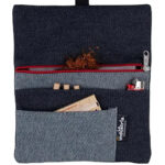 Blague à tabac en tissu Denim avec compartiments pour filtres, papier à rouler et briquet – Pochette pour sachet de tabac à rouler de 30-50 g (Fermeture rouge) 18 Blague à tabac en tissu Denim avec compartiments pour filtres, papier à rouler et briquet – Pochette pour sachet de tabac à rouler de 30-50 g (Fermeture rouge) 18