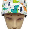 Casquette d’infirmière Dinosaures pour les cheveux longs Nom ou logo du texte broderie gratuite Cliquez sur personnaliser à voir