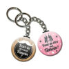 Duo lot de 2 Porte Clés Chaînette 3,8 centimètres Veux tu être mon ma Témoin Idée Cadeau Accessoire Mariage Annonce Demande Remerciement
