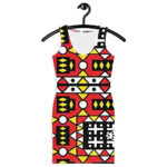 Robe africaine robe wax Samakaka Ankara Angolais Angola tissu africain pagne imprimé motif Kizomba Semba élastique stretch cintrée coloré afro – Kizmethat 16