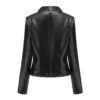 YYNUDA Blouson Cuir Biker Revers Veste Motard Femme Jacket Bombers Aviateur Léger Manteau Moto Printemps/Automne Noir M 13 YYNUDA Blouson Cuir Biker Revers Veste Motard Femme Jacket Bombers Aviateur Léger Manteau Moto Printemps/Automne Noir M
