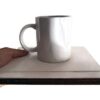 Table de canapé pour le accoudoir moulante en bois en plusieurs couleurs comme blanc Petites tables modulables au dessus plateau lit étroit et rabattable Enveloppes minces Serveur de plateaux