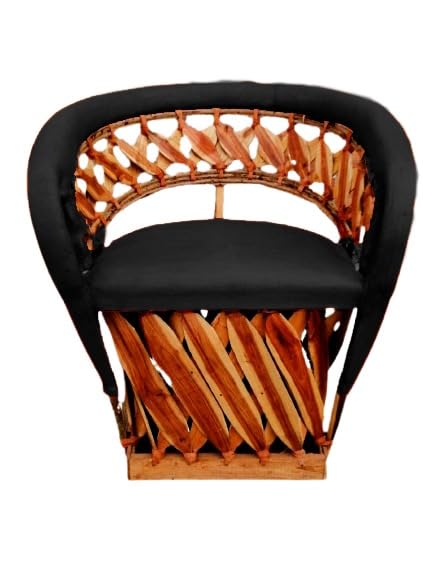 Chaise traditionnelle Equipal de couleur rouge 100% cuir d'origine, fabriquée au Mexique, idéale pour la maison, le bar, le restaurant, le bureau, l'hôtel, le jardin, le salon, les cafétérias (ROUGE)
