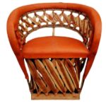 Chaise traditionnelle Equipal de couleur rouge 100% cuir d&rsquo;origine, fabriquée au Mexique, idéale pour la maison, le bar, le restaurant, le bureau, l&rsquo;hôtel, le jardin, le salon, les cafétérias (ROUGE) 29