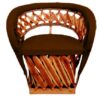 Chaise traditionnelle Equipal de couleur rouge 100% cuir d'origine, fabriquée au Mexique, idéale pour la maison, le bar, le restaurant, le bureau, l'hôtel, le jardin, le salon, les cafétérias (ROUGE)