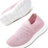 Apawwa Filles GarçOns Chaussures Respirant Enfants Chaussures à Enfiler LéGèRes Chaussures DéContractéEs Baskets pour Enfants pour Le Sport Et L'AthléTisme ZC30 Color Pink Size 20