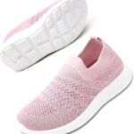 Apawwa Filles GarçOns Chaussures Respirant Enfants Chaussures à Enfiler LéGèRes Chaussures DéContractéEs Baskets pour Enfants pour Le Sport Et L&rsquo;AthléTisme ZC30 Color Pink Size 20 27