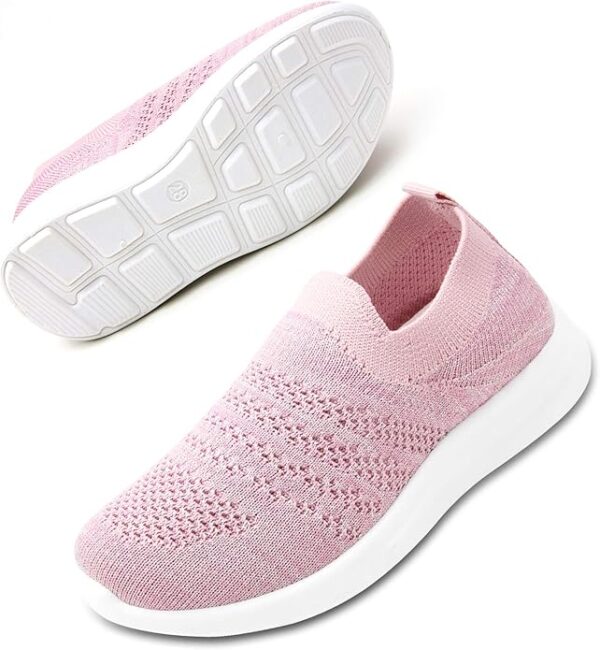 Apawwa Filles GarçOns Chaussures Respirant Enfants Chaussures à Enfiler LéGèRes Chaussures DéContractéEs Baskets pour Enfants pour Le Sport Et L'AthléTisme ZC30 Color Pink Size 20