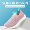 Apawwa Filles GarçOns Chaussures Respirant Enfants Chaussures à Enfiler LéGèRes Chaussures DéContractéEs Baskets pour Enfants pour Le Sport Et L'AthléTisme ZC30 Color Pink Size 20