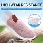 Apawwa Filles GarçOns Chaussures Respirant Enfants Chaussures à Enfiler LéGèRes Chaussures DéContractéEs Baskets pour Enfants pour Le Sport Et L&rsquo;AthléTisme ZC30 Color Pink Size 20 31