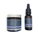 The Ilex Wood Coffret cadeau crème et sérum anti-âge pour le visage à l&rsquo;encens et la bergamote pour homme et femme 100% naturel Sans cruauté envers les animaux Sans huile de palme, sans plastique. 27