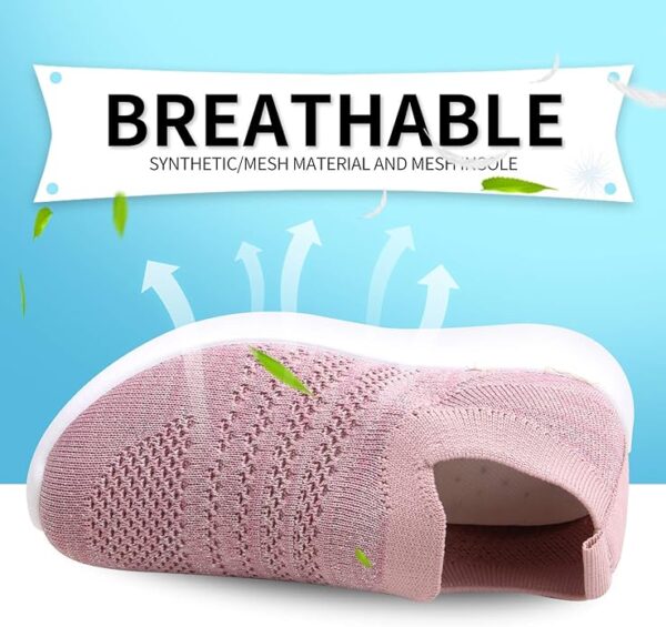 Apawwa Filles GarçOns Chaussures Respirant Enfants Chaussures à Enfiler LéGèRes Chaussures DéContractéEs Baskets pour Enfants pour Le Sport Et L'AthléTisme ZC30 Color Pink Size 20