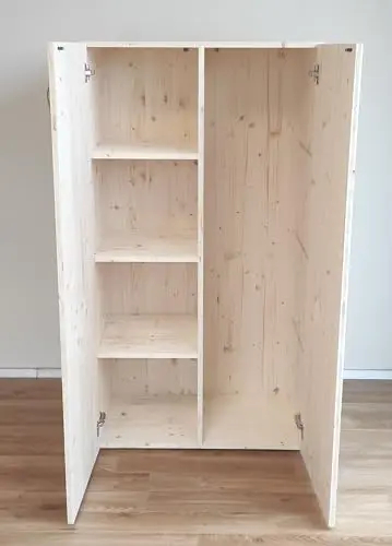 Armoire en Bois Massif, Meubles de Rangement pour intérieur et extérieur 80x40x150 cm 7 Armoire en Bois Massif, Meubles de Rangement pour intérieur et extérieur 80x40x150 cm
