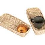 Bohome Living – Panier de Rangement en Osier, Corbeille à pain, Cosmétiques, Câbles, Fait Main (27 x 12cm) 17