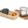 Bohome Living - Panier de Rangement en Osier, Corbeille à pain, Cosmétiques, Câbles, Fait Main (27 x 12cm)