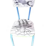 Chaise marine LE KRAKEN, dessin à la main, protégé, chaise d&rsquo;art ou pour s&rsquo;asseoir 16