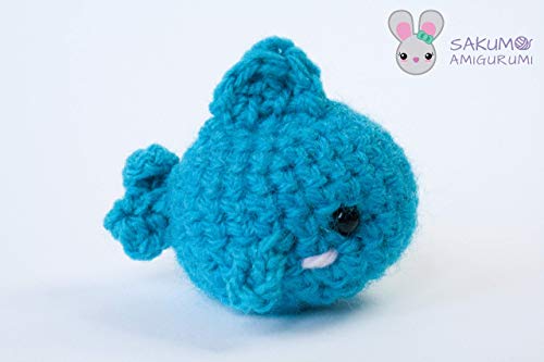 Porte-clés Poisson Bleu Amigurumi Kawaii