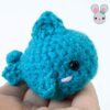 Porte-clés Poisson Bleu Amigurumi Kawaii