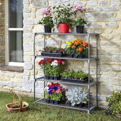 Smart Garden GroZone Étagère de rangement en acier pour serre 4 niveaux