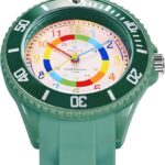 Alienwork Kids Montre Pédagogique Apprendre l’Heure Enfants Garçon Fille Armée Verte Bracelet en Silicone Multicolore Enfants Résistant à l’eau 5 ATM Temps d’apprentissage 28 Alienwork Kids Montre Pédagogique Apprendre l’Heure Enfants Garçon Fille Armée Verte Bracelet en Silicone Multicolore Enfants Résistant à l’eau 5 ATM Temps d’apprentissage 28