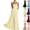 Robe de soirée longue femme bretelles croisées, Brautjungfernkleider Lang 17 Robe de soirée longue femme bretelles croisées, Brautjungfernkleider Lang 17