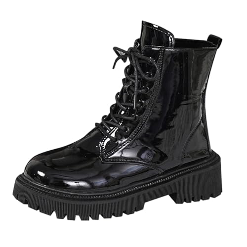 Bottines Femme Cuir Verni Noir Antidérapantes Generic 3 Bottines Femme Cuir Verni Noir Antidérapantes Generic 3