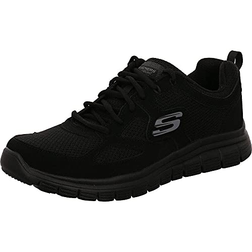 Baskets Homme Burns Agoura Memory Foam Noir, Skechers