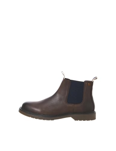 Bottines Chelsea cuir semelle caoutchouc JACK & JONES 3 Bottines Chelsea cuir semelle caoutchouc JACK & JONES 3