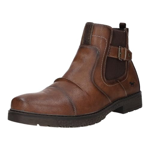 Bottines Homme cuir marron élastique 44 EU Mustang 3