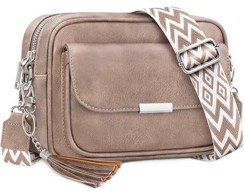 Sac bandoulière cuir PU femme 3 compartiments NEWIROVE