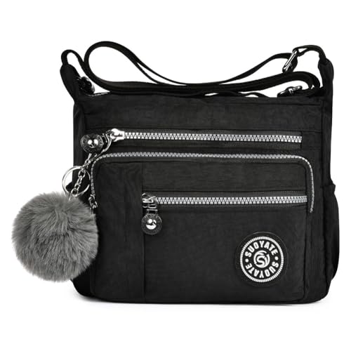 Sac bandoulière femme nylon imperméable RFID Aucuu