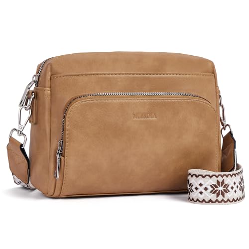 Sac bandoulière RFID multi-poches cuir PU femme MUIIKOLA