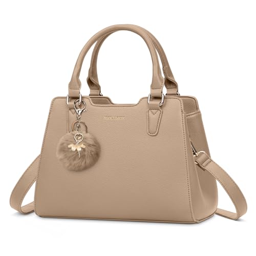 Sac à main femme cuir PU 13” pompon amovible IGOLUMON