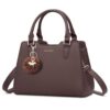 Sac à Main Femme Cuir PU Pompon 13″ IGOLUMON 21 Sac à Main Femme Cuir PU Pompon 13″ IGOLUMON 21