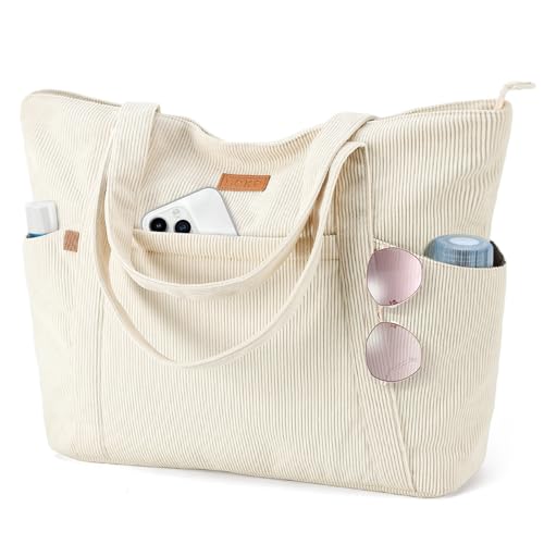 Sac Cabas Velours Côtelé 18L PC 15,6” Leke