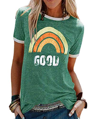 T-shirt Femme Coton Été Imprimé Arc-en-ciel heekpek 3 T-shirt Femme Coton Été Imprimé Arc-en-ciel heekpek 3