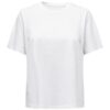 T-shirt Femme Blanc Col Rond Manches Courtes Bestseller A/S 13